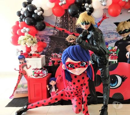 Serviços para eventos Sao Paulo SP Mooca - Fotos para Ladybug e Catnoir personagens vivos cover