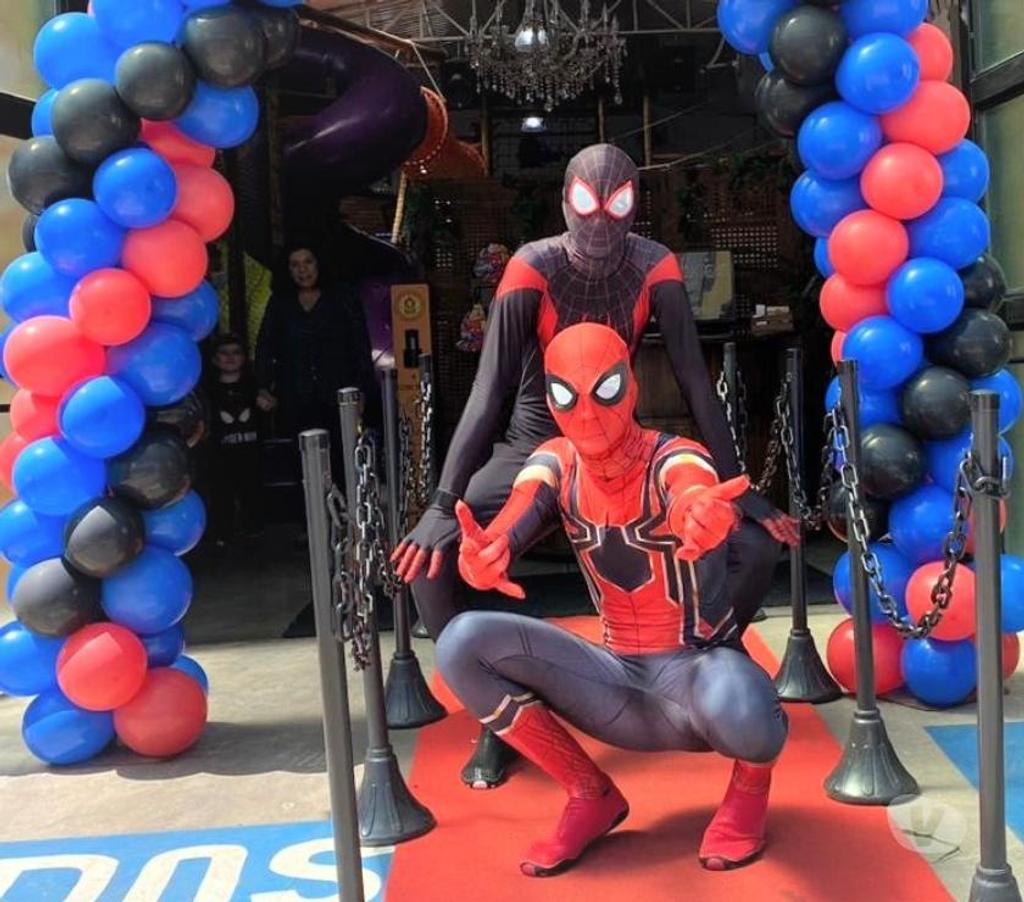Serviços para eventos Sao Paulo SP Tatuapé - Fotos para Aranhas cover Miro Morales personagens vivos Homem Aranha