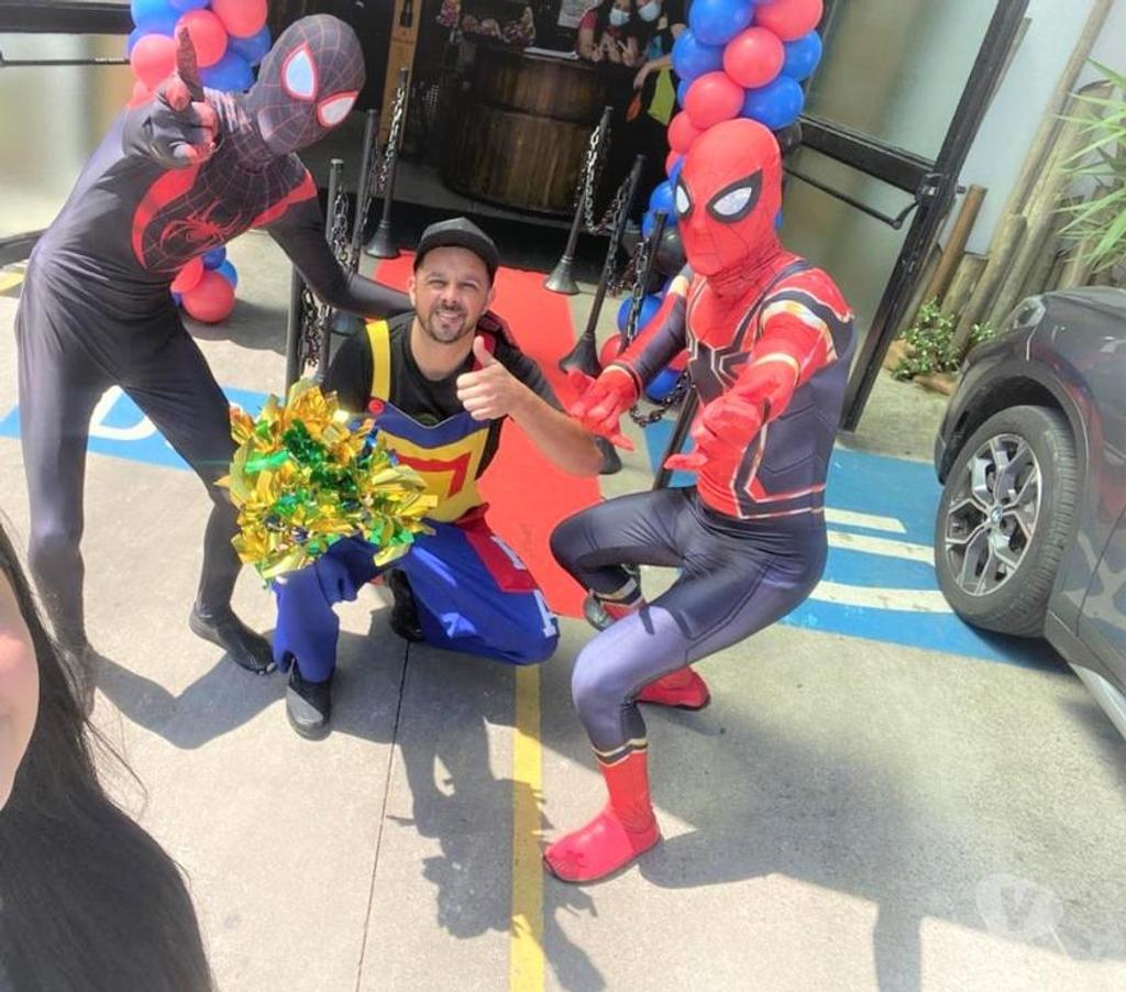 Serviços para eventos Sao Paulo SP Tatuapé - Fotos para Aranhas cover Miro Morales personagens vivos Homem Aranha