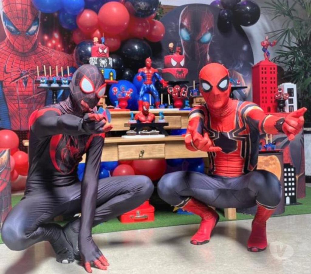 Serviços para eventos Sao Paulo SP Tatuapé - Fotos para Aranhas cover Miro Morales personagens vivos Homem Aranha