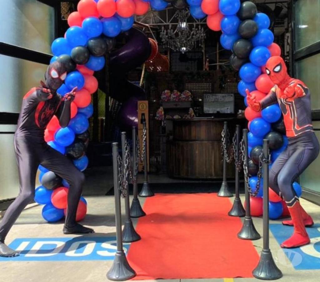 Serviços para eventos Sao Paulo SP Tatuapé - Fotos para Aranhas cover Miro Morales personagens vivos Homem Aranha