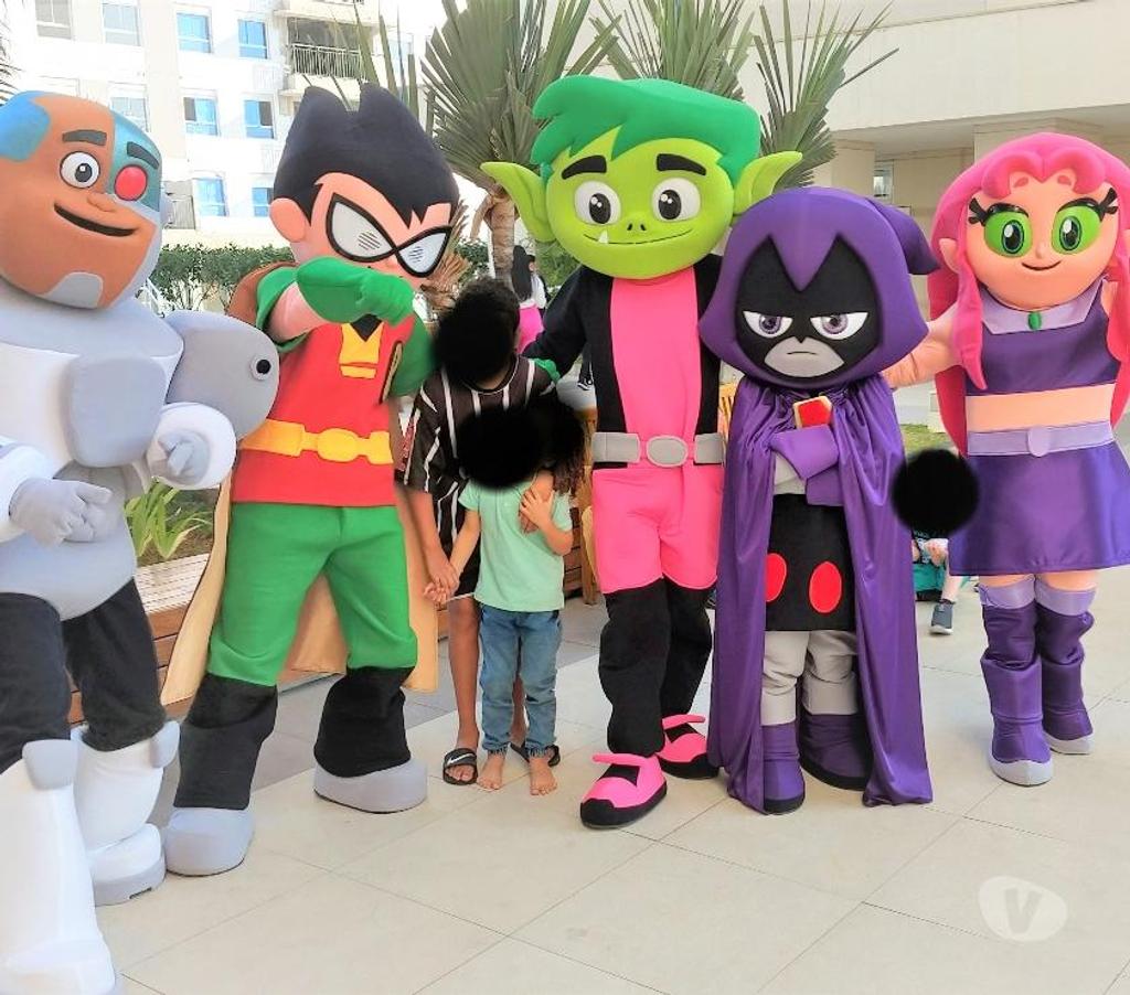 Serviços para eventos Sao Paulo SP Ipiranga - Fotos para Cover Jovens Titãs Turma Personagens vivos festa infantil