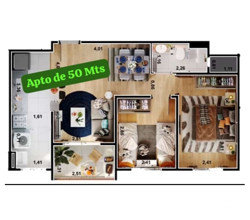 Empreendimentos imóveis Grande Sao Paulo SP Taboão da Serra - Fotos para Apartamento 50 Mts Varanda e Vaga de Garagem
