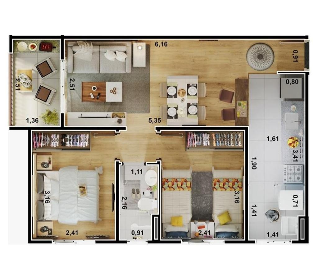 Empreendimentos imóveis Grande Sao Paulo SP Taboão da Serra - Fotos para Apartamento 50 Mts Varanda e Vaga de Garagem