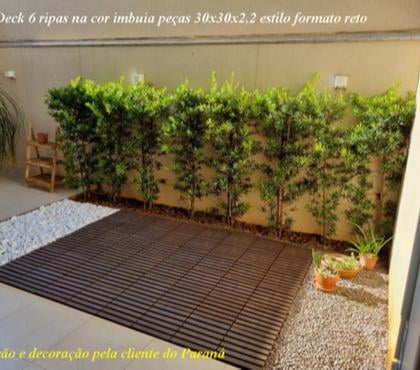 Venda Decoração - Fotos para Deck Modulares em Plásticos 30x30 jardins e piscinas