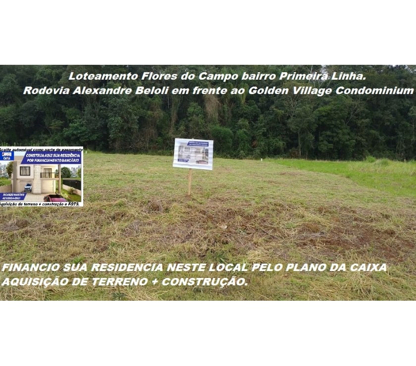 Lotes a venda - Fotos para Terreno a venda bairro Primeira Linha Flores do Campo