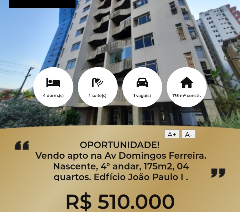 Apartamentos a venda Recife PE - Fotos para OFERTA Vendo apto na Av Dom Ferreira. 175m2, 04 qtos.