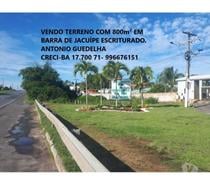 Terreno com 800m² em Barra de Jacuípe