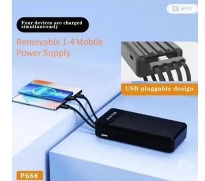 Celular Venda Centro-Sul Belo Horizonte MG - Fotos para Carregador Portátil Power Bank 20.000 Byz P66k 4em1 5v2.a