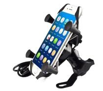 Suporte Celular Para Moto Boy Garra Ferro C Carregador USB