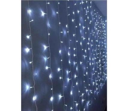 Decoração Centro-Sul Belo Horizonte MG - Fotos para Cortina de Led Branco Frio 110v 3 X 3m 300 LEDs Só Pisca