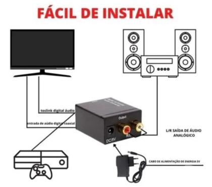 TV - Som - Fotografia Centro-Sul Belo Horizonte MG - Fotos para Conversor de Áudio Digital Òtico Para Analógico +Cabo Rca