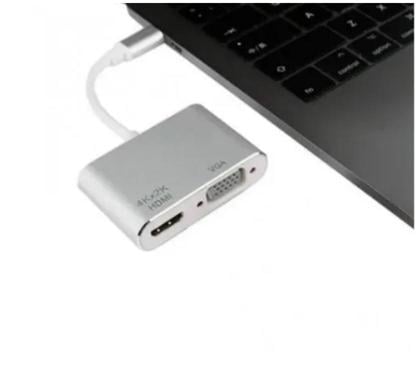 Notebook Centro-Sul Belo Horizonte MG - Fotos para Cabo Adaptador Inova - Type C x HDMI e VGA femea - 15cm