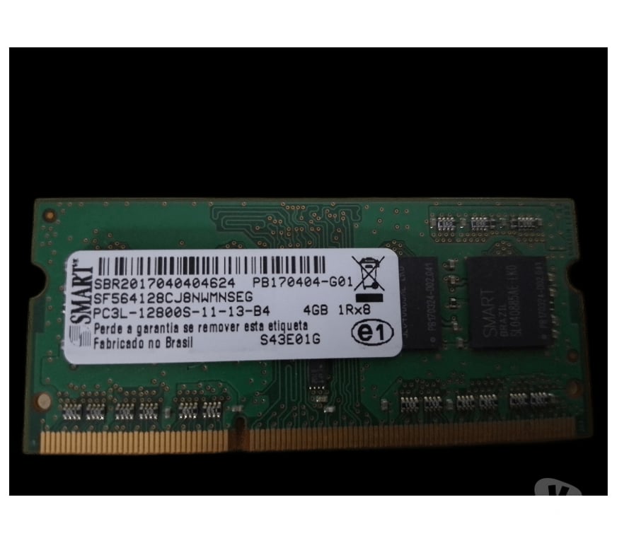 Computador Sao Paulo SP Outros Bairros Sao Paulo SP - Fotos para Memória RAM Smart 4GB DDR3L 1600MHz Notebook