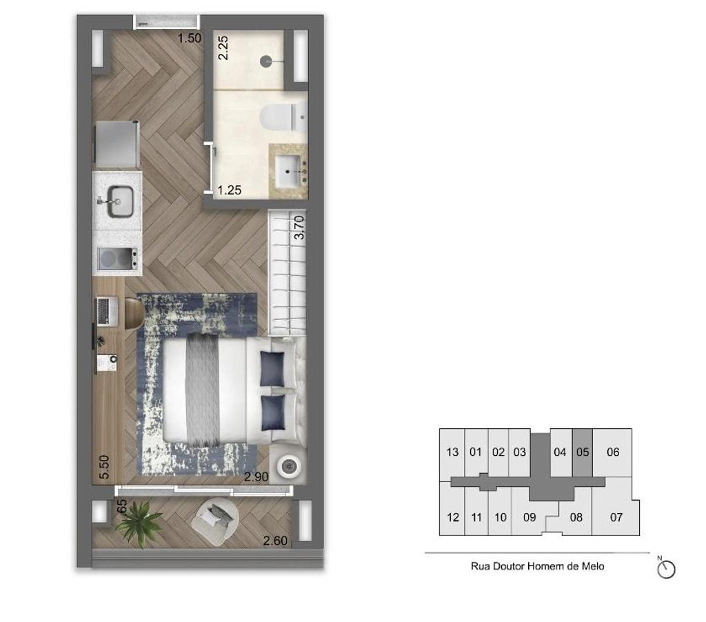 Empreendimentos imóveis Sao Paulo SP Perdizes - Fotos para Lançto.de STUDIOS E 1 DORMS CYRELA FOR YOU PERDIZES
