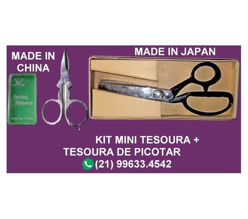 Colecionadores Niteroi RJ - images_alt_text Kit tesoura de picotar + mini tesoura