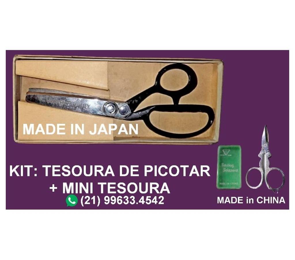 Colecionadores Niteroi RJ - images_alt_text Kit tesoura de picotar + mini tesoura