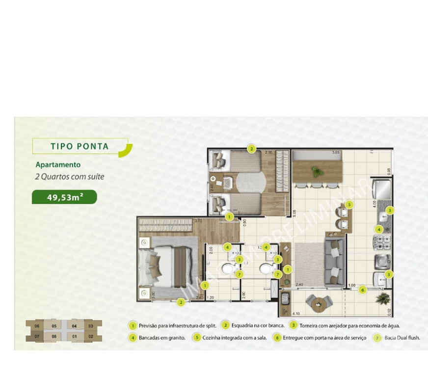 Empreendimentos imóveis Manaus AM - Fotos para Park Golf Apart 2 qts c suíte Bairro Novo Aleixo 