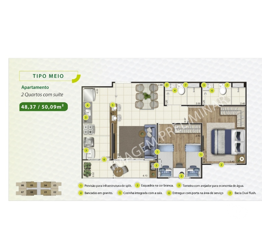 Empreendimentos imóveis Manaus AM - Fotos para Park Golf Apart 2 qts c suíte Bairro Novo Aleixo 