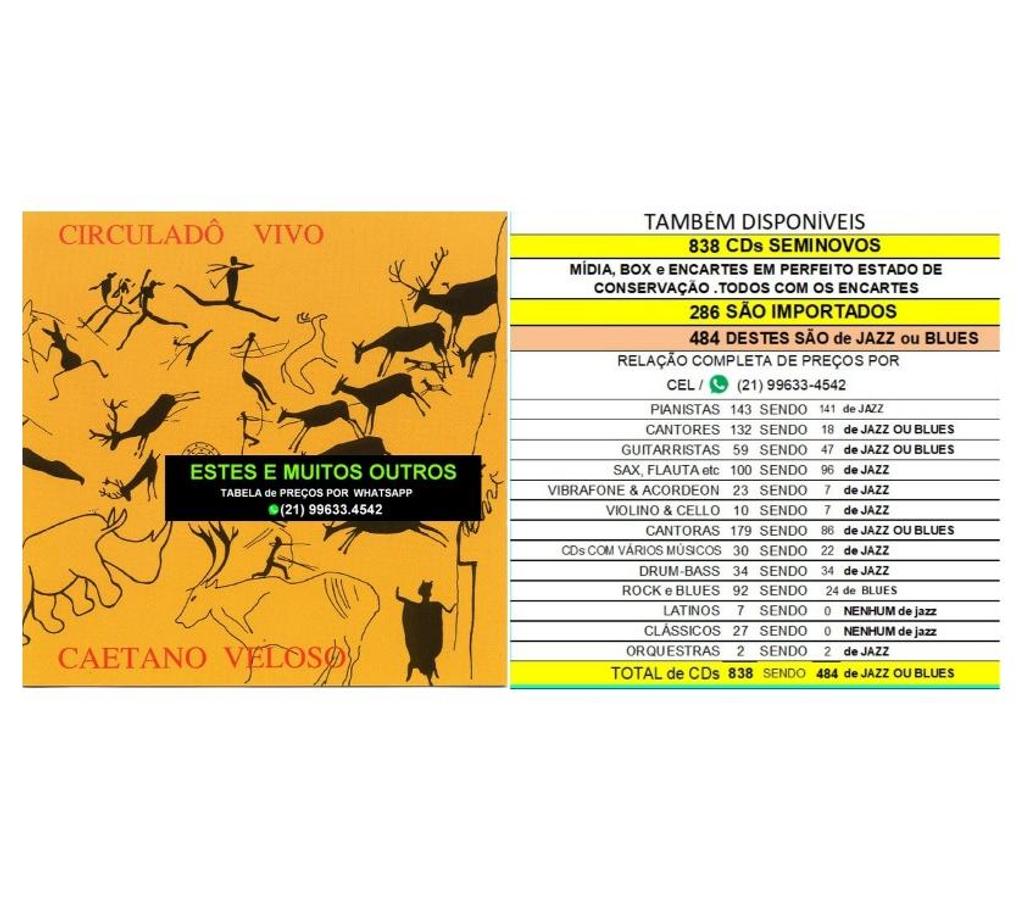 DVDs a Venda Niteroi RJ - Fotos para Caetano Veloso - 14 cds