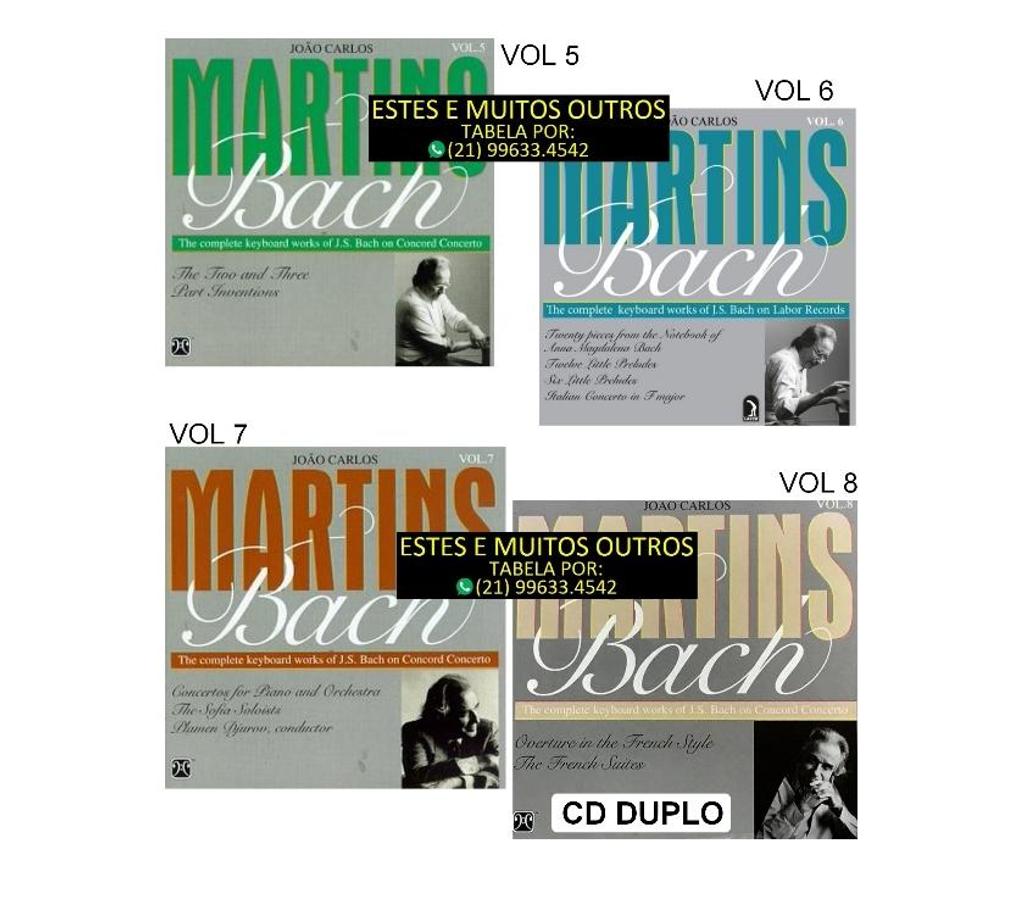 DVDs a Venda Niteroi RJ - Fotos para 12 cds João Carlos Martins-Johann Sebastian Bach