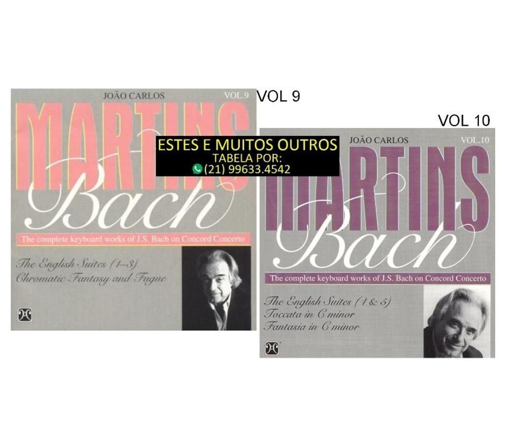 DVDs a Venda Niteroi RJ - Fotos para 12 cds João Carlos Martins-Johann Sebastian Bach