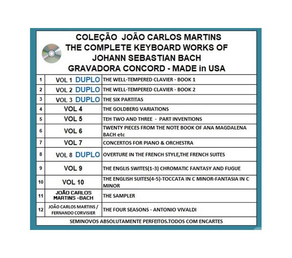 DVDs a Venda Niteroi RJ - Fotos para 12 cds João Carlos Martins-Johann Sebastian Bach