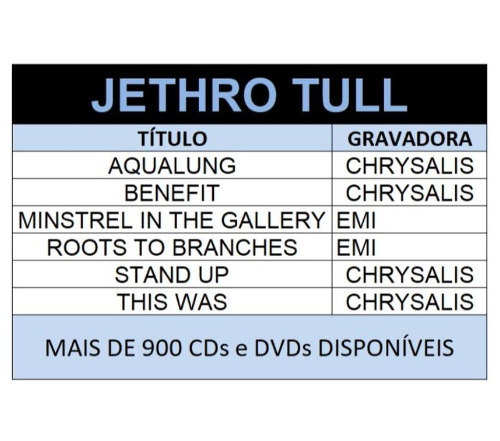DVDs a Venda Niteroi RJ - Fotos para Cds Jethro Tull - Coleção particular