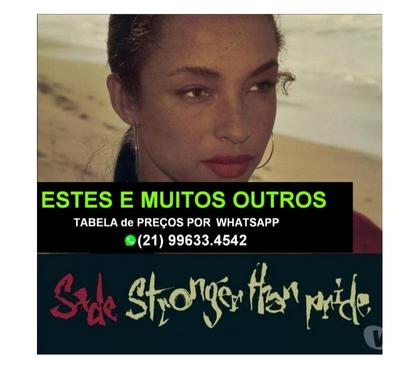 DVD - Video Games - Livros - CD - Fotos para Cds da cantora Sade - Coleção particular