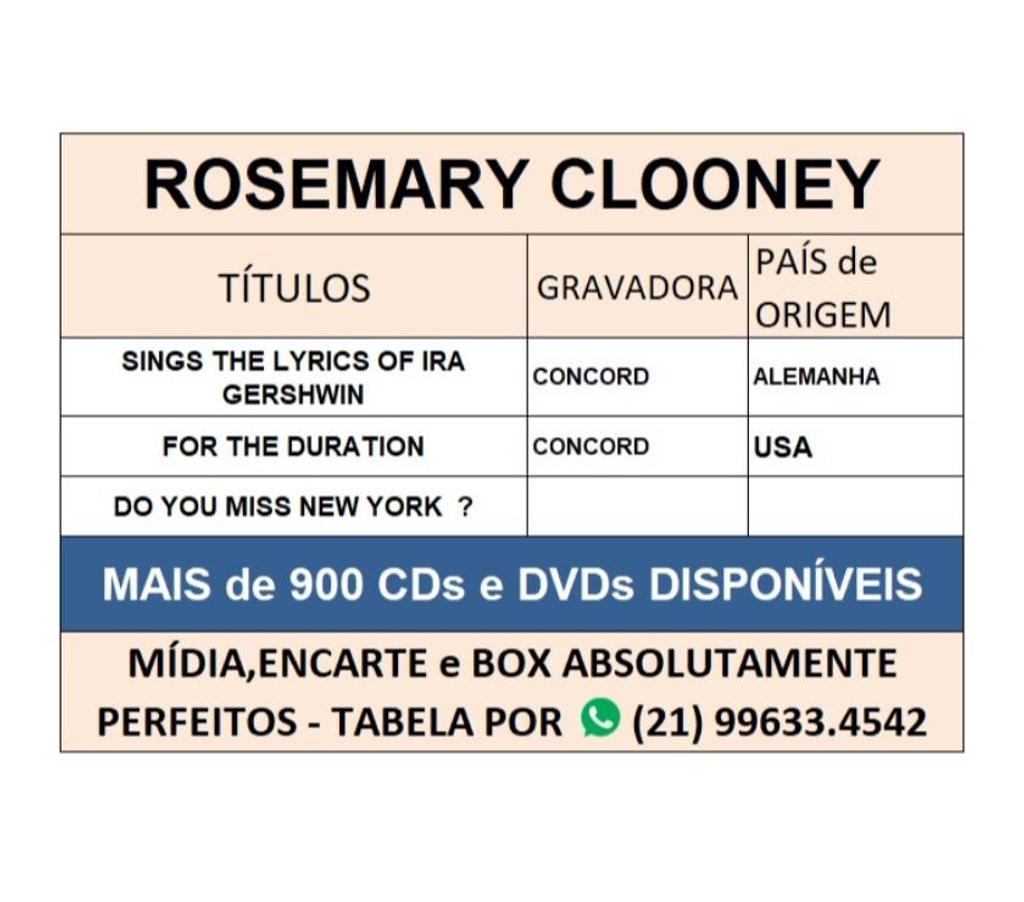 DVDs a Venda Niteroi RJ - Fotos para Cds Rosemary Clooney