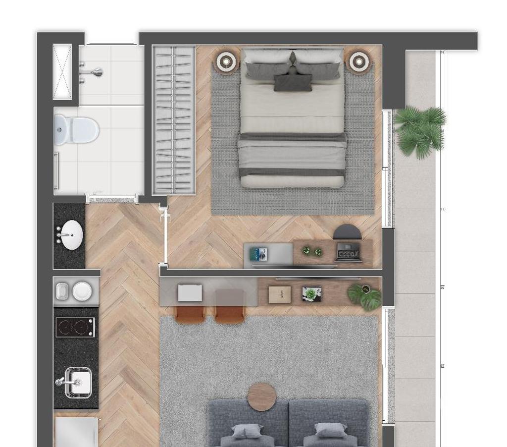 Empreendimentos imóveis Sao Paulo SP Outros Bairros Sao Paulo SP - Fotos para Lançamento DE STUDIO E APTO no Brooklin a SOUL BROOKLIN