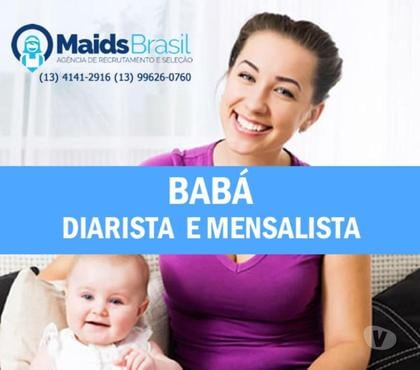 Babás Folguistas - Fotos para Babás com Referencias - Agência Maids Brasil - Santos
