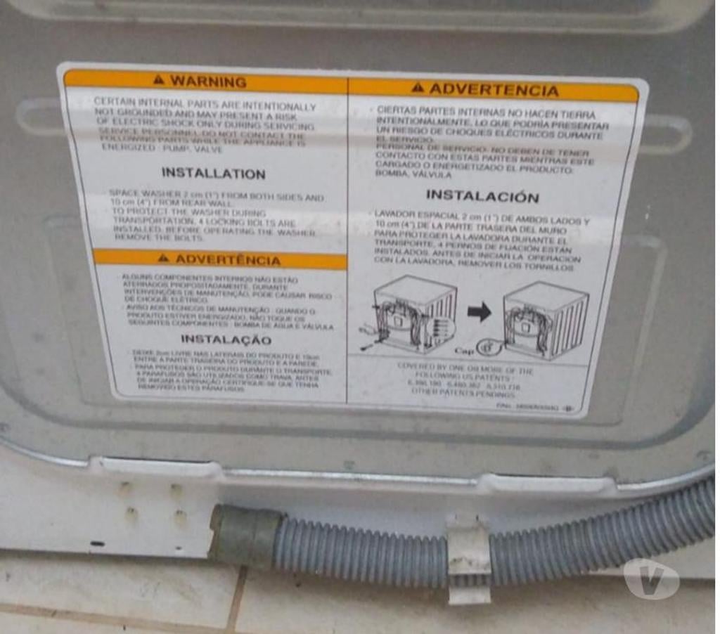 Eletrodomésticos usados Florianopolis SC Centro Florianopolis - images_alt_text Máquina Lava e Seca LG Prime Touch Branco - 8.5k5kg - 220V