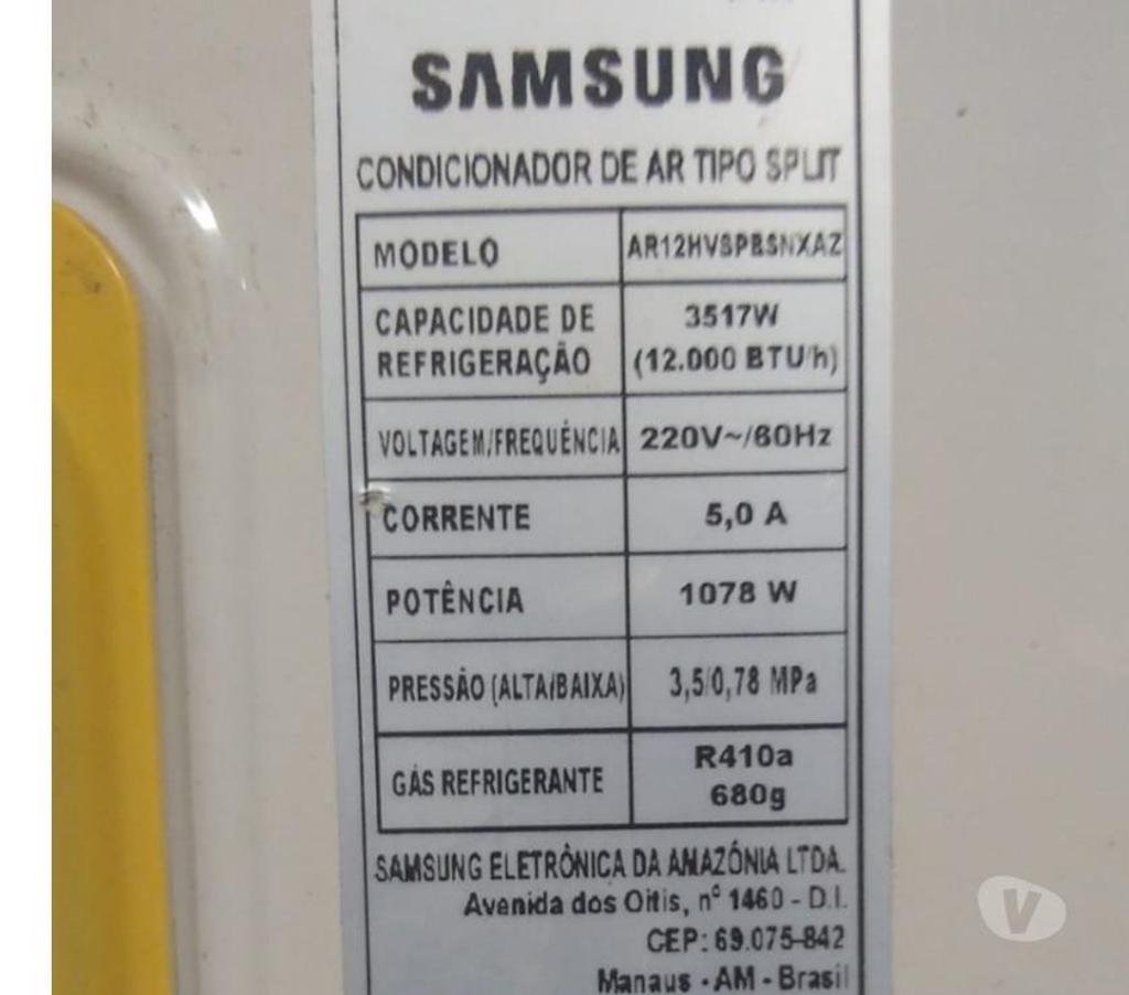 Eletrodomésticos usados Florianopolis SC Centro Florianopolis - Fotos para Ar Condicionado Split Hi Wall Samsung 12000 BTUs Inverter