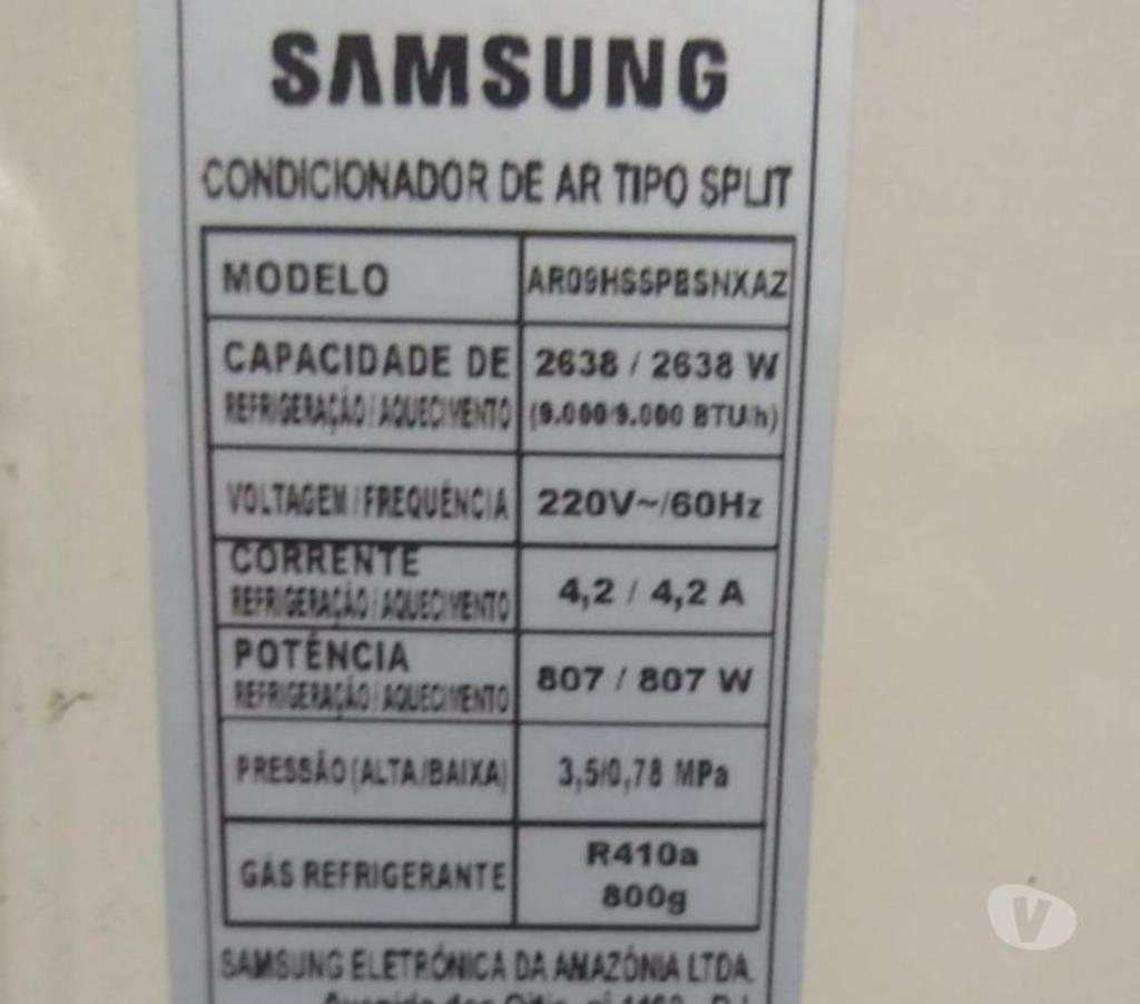 Eletrodomésticos usados Florianopolis SC Centro Florianopolis - Fotos para Ar Condicionado Samsung Split Digital Inverter 9000 BTUs