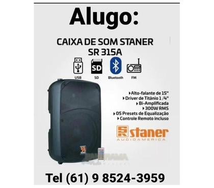 Serviços para Eventos Brasília Centro Brasilia DF - images_alt_text Alugo Caixa de som Profissional com Bluetooth