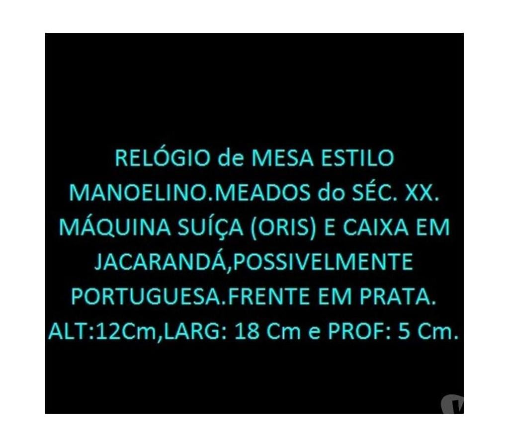 Antiguidades - Jóias Niteroi RJ - Fotos para Relógio de mesa antigo.Prata e Jacarandá