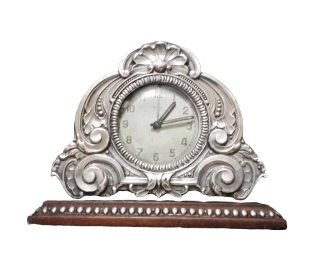 Antiguidades - Jóias Niteroi RJ - Fotos para Relógio de mesa antigo.Prata e Jacarandá