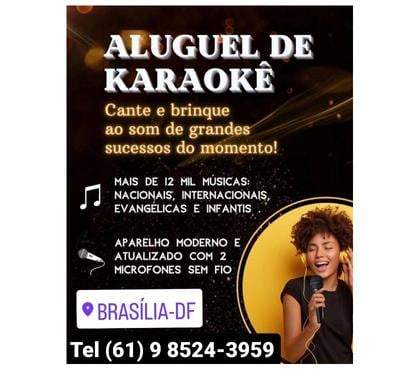 Serviços para eventos Setor Noroeste Brasilia DF - Fotos para Karaokê no seu evento