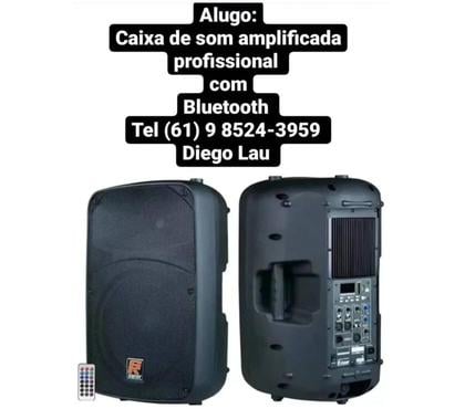 Serviços para Eventos Setor Noroeste Brasilia DF - images_alt_text Alugo Caixa de som Profissional com Bluetooth