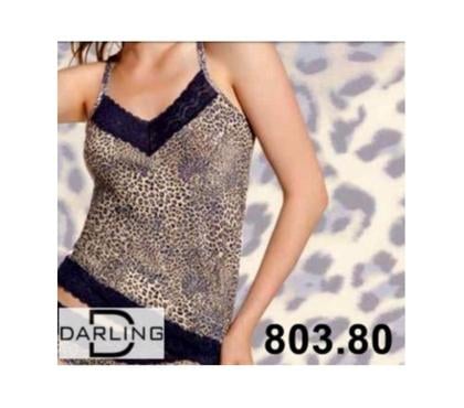 Roupas e Acessórios - Fotos para 803.80-Camiseta com renda estampa onça-Darling