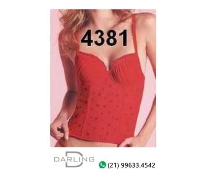 Roupas e Acessórios - Fotos para 43.81-Corselet com bojo - Darling
