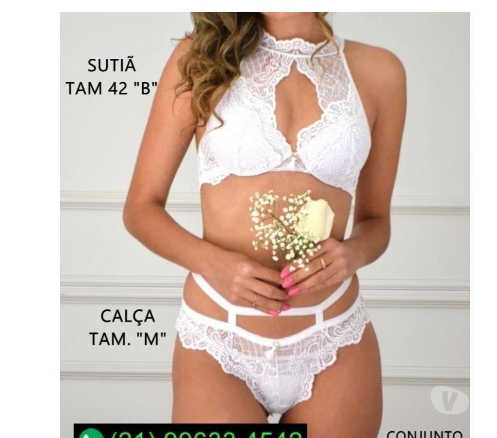 Roupas e Acessórios Niteroi RJ - Fotos para 11.916-Conjunto rendado.sutiã trapézio e rendas