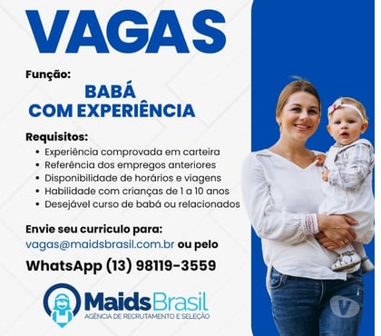 Babás - Fotos para Vagas De Emprego Para Babás Com Experiência em Santos SP