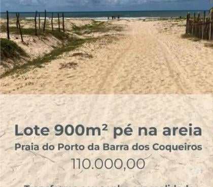 Terrenos a venda - Fotos para Lotes beira-mar 900-1800 m2 Barra dos Coqueiros-Sergipe