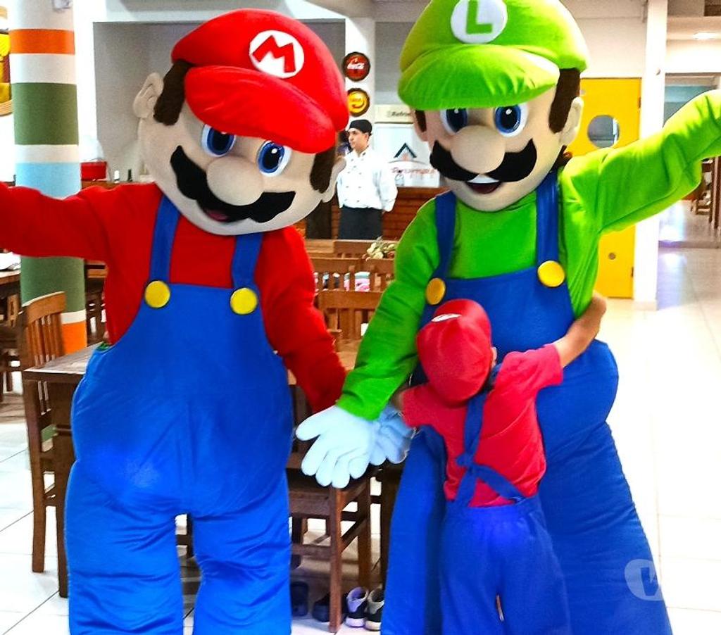 Serviços para eventos Sao Paulo SP Vila Prudente - Fotos para Super Mario Bros cover e Luigi personagens vivos