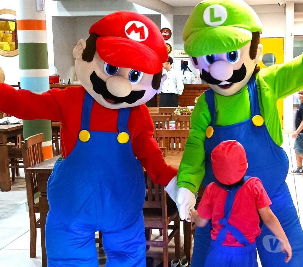 Serviços para eventos Sao Paulo SP Vila Prudente - Fotos para Super Mario Bros cover e Luigi personagens vivos