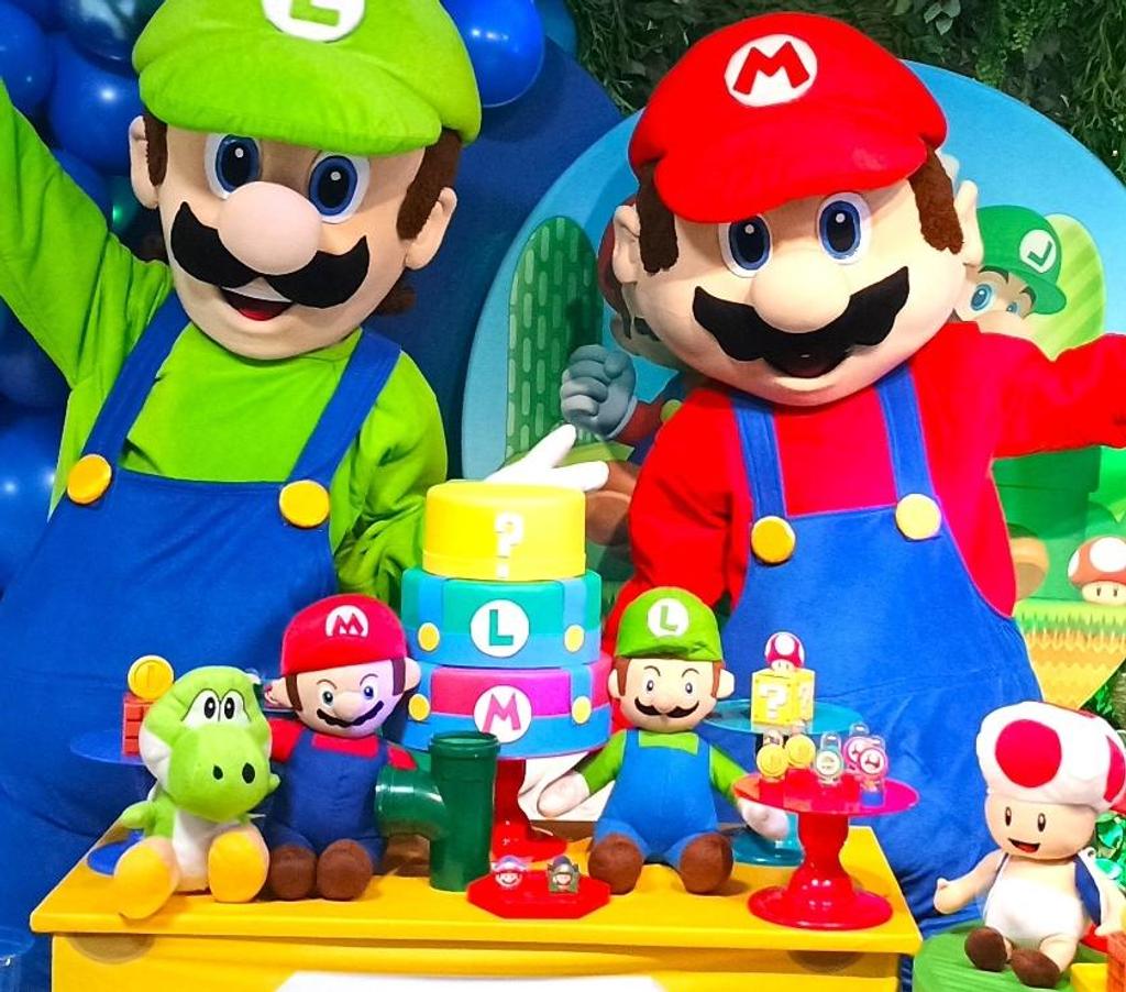 Serviços para eventos Sao Paulo SP Vila Prudente - Fotos para Super Mario Bros cover e Luigi personagens vivos