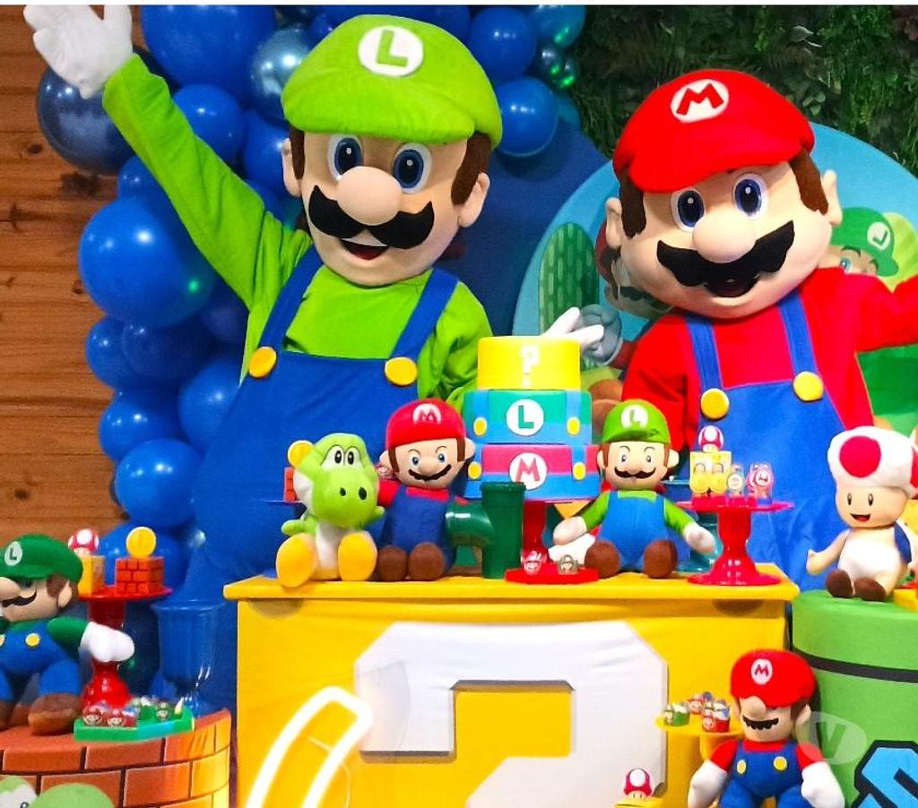 Serviços para eventos Sao Paulo SP Vila Prudente - Fotos para Super Mario Bros cover e Luigi personagens vivos