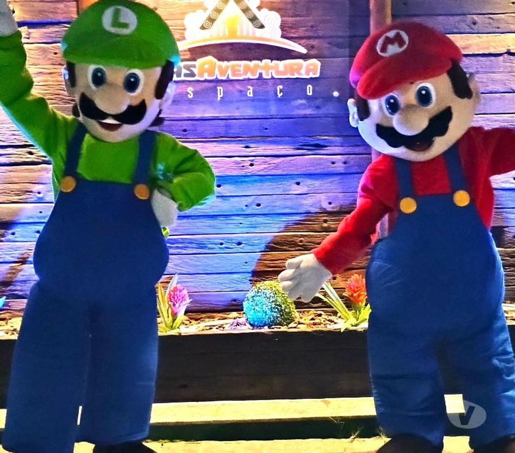 Serviços para eventos Sao Paulo SP Vila Prudente - Fotos para Super Mario Bros cover e Luigi personagens vivos